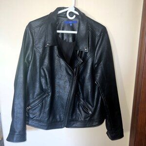 Women’s faux leather Moto Jacket 1X plust size